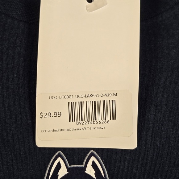 UConn Huskies Lacrosse T Shirt Mens M Navy Blue Graphic Print Short Sleeve New - Picture 5 of 11